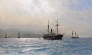18771878 Rus-Türk savaşından sonra Boğaz boğazı girişinde Rus Gemisi by Lev Felixovich Lagorio