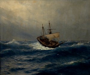 Denizde Fırtına, 1887 by Lev Felixovich Lagorio