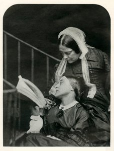 Christina Rossetti ve annesi Frances Rossetti, 1863, 1948.