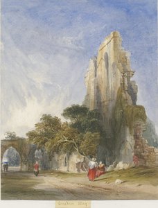 Croxden Abbey: suluboya resim, nd [c1830-1840] (resim)