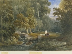 Greenway Bank: sulu boya ve [c 1830-1840] by Lewis John Wood
