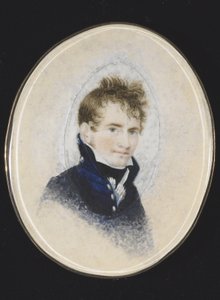 Paul Peckham'ın Portresi, c.1810-20 (fildişi üzerine suluboya) by Lewis Peckham