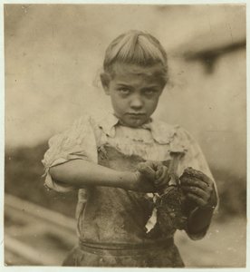 Rosie, 7 yaşında, okuma yazma bilmiyor, Varn und Platt Canning Company, Bluffton, Güney Karolina