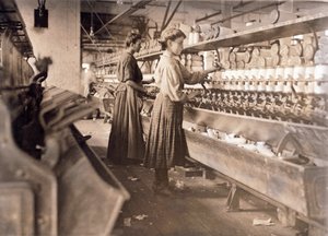 Ağır Hamile Olmasına Rağmen Çalışan Kadınlar, Globe Cotton Mill, Augusta, Georgia, pub. 1909 (fotogravür)