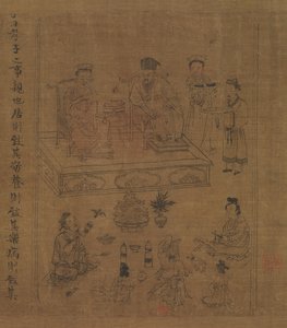 Evlada Dindarlık Klasiği, yaklaşık. 1085. by Li Gonglin