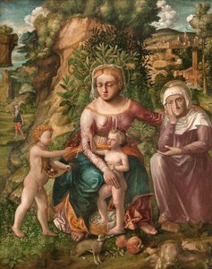 Aziz Anne ile Madonna ve Çocuk (tuval üzerine yağlı boya)
