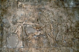 Vagonlu kabartma, Tell el-Amarna Nekropolü, Mısır, Mısır uygarlığı, Yeni Krallık, Hanedan XVIII by Unbekannt Unbekannt