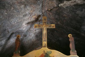 Agios Mamas kilisesinde haç, Kantanos, Girit, Yunanistan (fotoğraf) by Unbekannt Unbekannt
