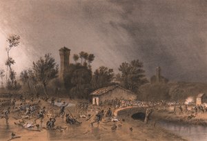 Regina Tugayının Birinci Tümeni Montreoli Köprüsü, Palestro, Lombardiya