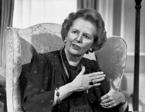 Margaret Thatcher, İngiliz politikacı, Nisan 1987 by Unbekannt Unbekannt
