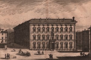 Palazzo Madama, Roma, Lazio, İtalya, bakır gravür, yaklaşık 165x135 cm by Unbekannt Unbekannt