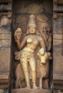 Rölyef Mağlup Parvati, Brihadeeswara Tapınağı, Gangaikonda Cholapuram, Tamil Nadu, Hindistan by Unbekannt Unbekannt