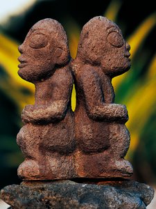 Tiki Tanrıları, Marquesas Adaları, Fransız Polinezyası (Fransız Cumhuriyeti