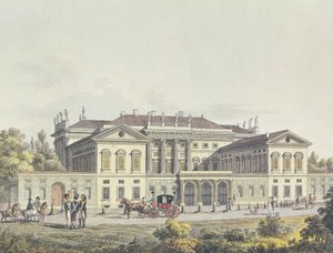 Halka açık bahçelerdeki Villa Reale manzarası, Milano, İtalya by Unbekannt Unbekannt