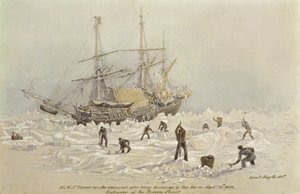Bir Ticaret Yolculuğundaki Olaylar: Donmuş Kanalda Buz Tarafından Atıldıktan Sonra Ortaya Çıkan HMS Terörü, 27 Eylül 1836 by Lieutenant Smyth