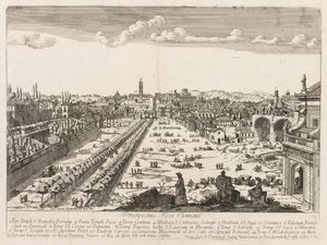 Prospektüs'ten Roma Forumu, 1666 by Lievin Cruyl