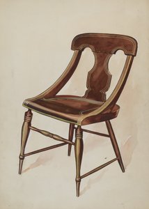 Sandalye boyalı, c. 1937. by Lillian Causey