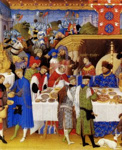 Très Riches Heures du Duc de Berry Folio 1, verso: Ocak by Limbourg Brothers