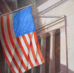 Stars & Stripes, NY Menkul Kıymetler Borsası by Lincoln Seligman