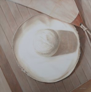 Gezgin Şapka, 2012 (tuval üzerine akrilik) by Lincoln Seligman