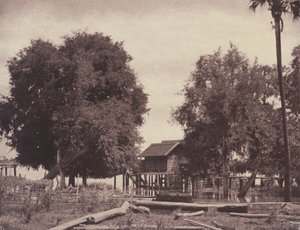 Irrawaddy Nehri yakınında Tsagaan Myoview by Linnaeus Tripe