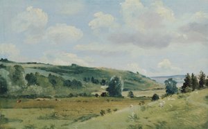 Manzara, c.1849-55 (panelde yağ) by Lionel Constable