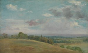 1849 ve 1855 yılları arasında Dedham yakınlarındaki manzara. by Lionel Constable