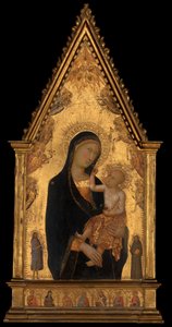 Azizler ve Melekler ile Madonna ve Çocuk, yak. 1350.