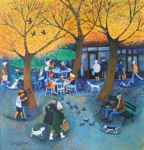 Apero Time 2016 (kağıt üzerine akrilik mürekkepler) by Lisa Graa Jensen
