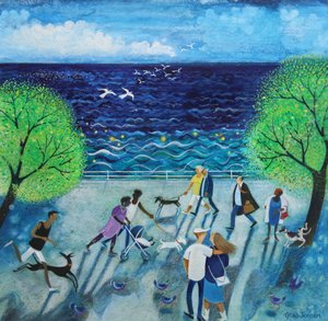 By The Sea, 2021,(kağıt üzerinde akrilik)