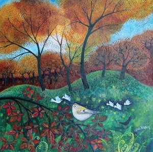 Küçük Kuş, 2023 (tuval üzerine akrilik) by Lisa Graa Jensen