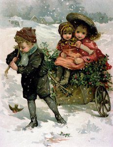 Toplama Holly, Viktorya dönemi kartı by Lizzie Mack