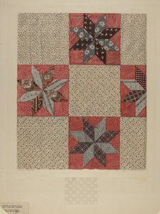 Yıldız Tasarım Yorgan, c. 1937. by Lloyd Charles Lemcke