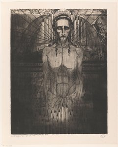 Katedrallerin ortasında İsa Les Cathédrales (orijinal başlık) by Lodewijk Schelfhout (signed by artist)