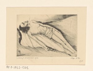 Dode Christus Le Christ mort (orijinal başlık) by Lodewijk Schelfhout (signed by artist)
