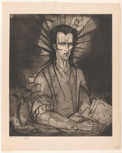 Filosoof Le Philosophe (nesne üzerindeki orijinal başlık) by Lodewijk Schelfhout (signed by artist)