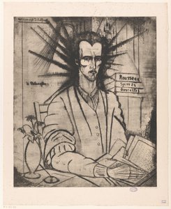 Filozof Le Philosophe (nesne üzerindeki orijinal başlık) by Lodewijk Schelfhout (signed by artist)