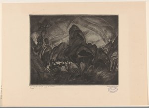 Ağaçlar ile tepelik manzara Les Arbres (nesne üzerindeki orijinal başlık) by Lodewijk Schelfhout (signed by artist)