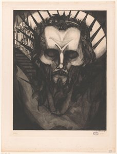 İsa Tête de Christ I Başkanı (orijinal başlık) by Lodewijk Schelfhout (signed by artist)