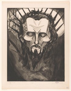 İsa Tête de Christ I Başkanı (nesne üzerindeki orijinal başlık) by Lodewijk Schelfhout (signed by artist)