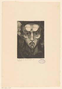 Bir kadının başı Tete de femme III (nesne üzerindeki orijinal başlık) by Lodewijk Schelfhout (signed by artist)