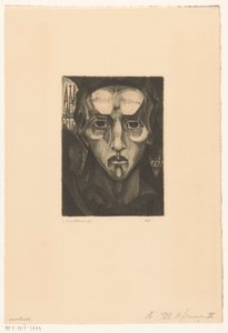 Bir kadının başı Tete de femme III (nesne üzerindeki orijinal başlık) by Lodewijk Schelfhout (signed by artist)