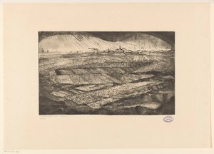 Alanlar ile manzara Paysage (nesne üzerindeki orijinal başlık) by Lodewijk Schelfhout (signed by artist)