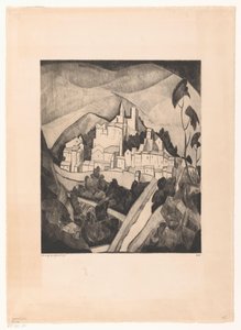 Les Angles I (orijinal başlık) by Lodewijk Schelfhout (signed by artist)
