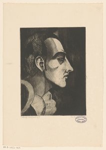 Pierrot I (orijinal başlık) by Lodewijk Schelfhout (signed by artist)