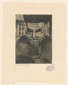 GJ Brinkman'ın portresi by Lodewijk Schelfhout (signed by artist)