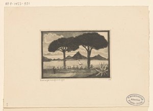 tüvit çocuk İki Ağaç (orijinal başlık) by Lodewijk Schelfhout (signed by artist)