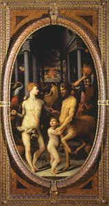 Apollo ve Chiron, 1572 (arduvaz) by Lodovico Buti