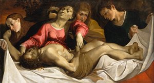 Lamentation, ca. 1582. by Lodovico Carracci