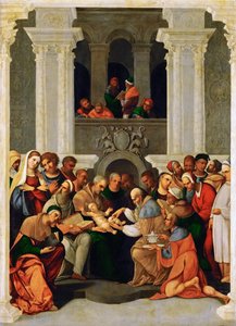 Rönesans: La circoncision du Christ - Die Beschneidung Christi par Mazzolino, Ludovico (1480-1528)